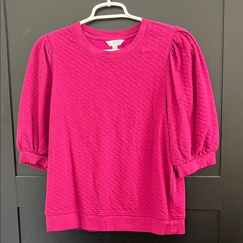 Women's Pink Textured Top
